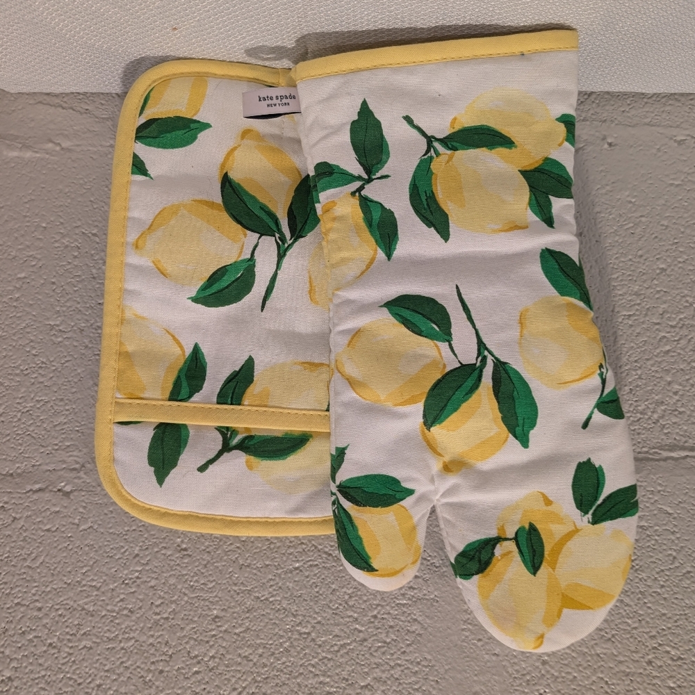 Kate Spade Lemon Print Kitchen Set